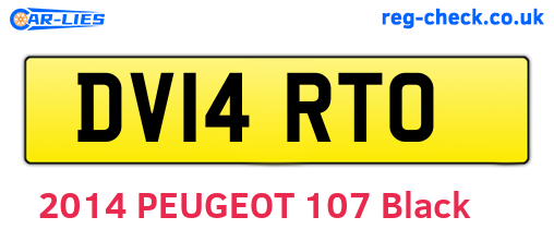 DV14RTO are the vehicle registration plates.