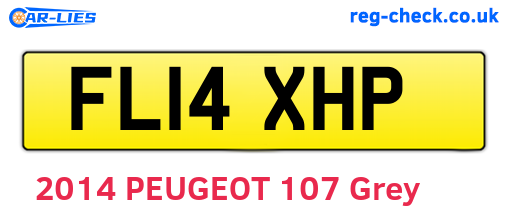 FL14XHP are the vehicle registration plates.