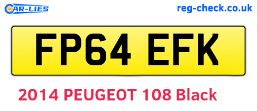 FP64EFK are the vehicle registration plates.