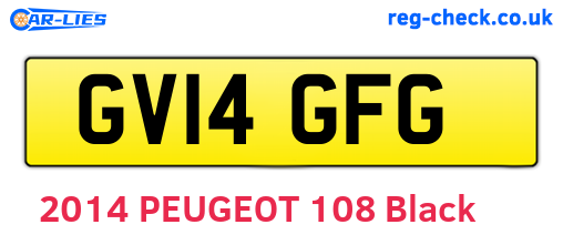 GV14GFG are the vehicle registration plates.