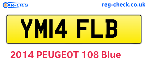YM14FLB are the vehicle registration plates.