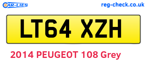 LT64XZH are the vehicle registration plates.
