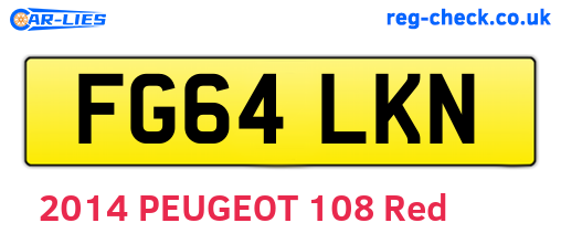 FG64LKN are the vehicle registration plates.