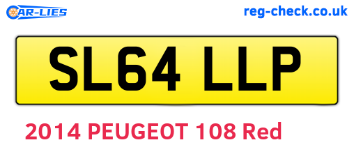 SL64LLP are the vehicle registration plates.