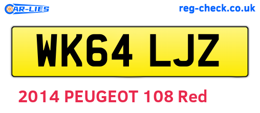 WK64LJZ are the vehicle registration plates.