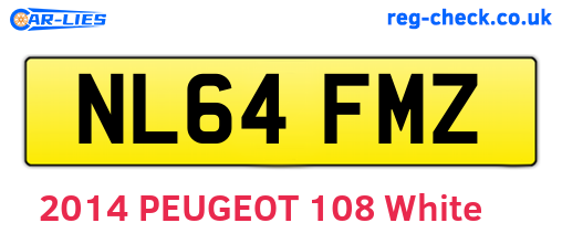 NL64FMZ are the vehicle registration plates.