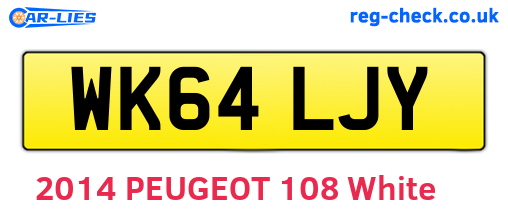 WK64LJY are the vehicle registration plates.