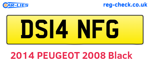 DS14NFG are the vehicle registration plates.