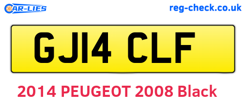 GJ14CLF are the vehicle registration plates.