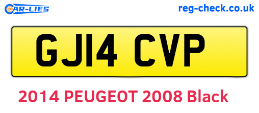 GJ14CVP are the vehicle registration plates.