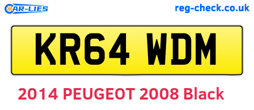 KR64WDM are the vehicle registration plates.