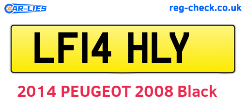 LF14HLY are the vehicle registration plates.