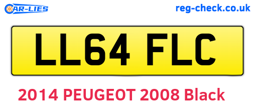 LL64FLC are the vehicle registration plates.