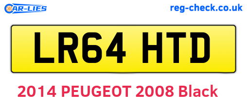 LR64HTD are the vehicle registration plates.