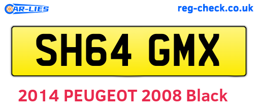 SH64GMX are the vehicle registration plates.