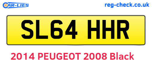 SL64HHR are the vehicle registration plates.
