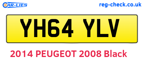 YH64YLV are the vehicle registration plates.