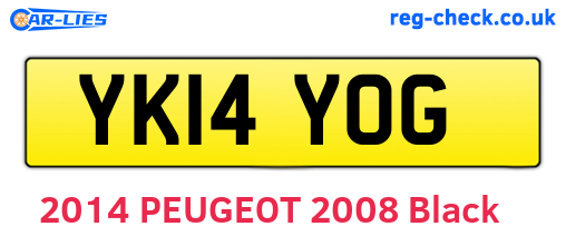 YK14YOG are the vehicle registration plates.