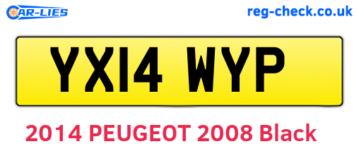 YX14WYP are the vehicle registration plates.