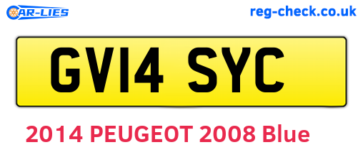 GV14SYC are the vehicle registration plates.