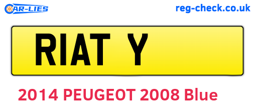 R1ATY are the vehicle registration plates.