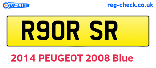 R90RSR are the vehicle registration plates.