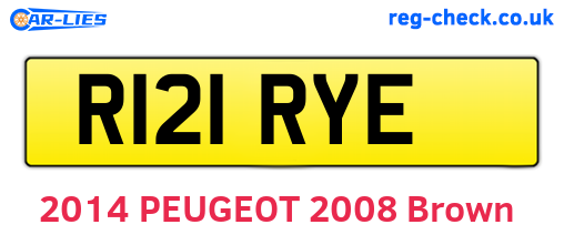 R121RYE are the vehicle registration plates.