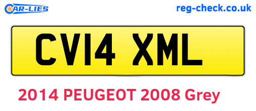 CV14XML are the vehicle registration plates.