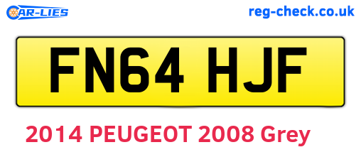FN64HJF are the vehicle registration plates.