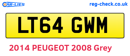 LT64GWM are the vehicle registration plates.