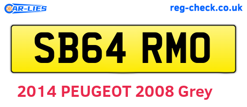 SB64RMO are the vehicle registration plates.