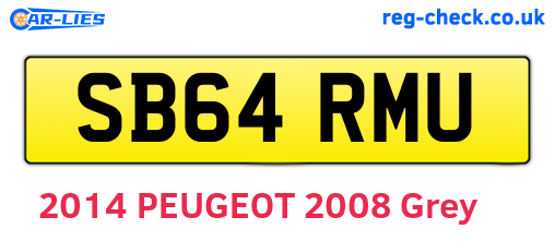 SB64RMU are the vehicle registration plates.