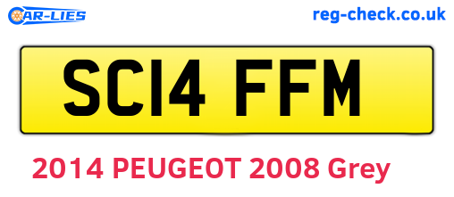 SC14FFM are the vehicle registration plates.