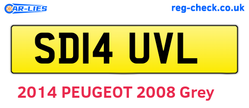 SD14UVL are the vehicle registration plates.