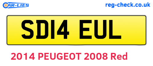 SD14EUL are the vehicle registration plates.