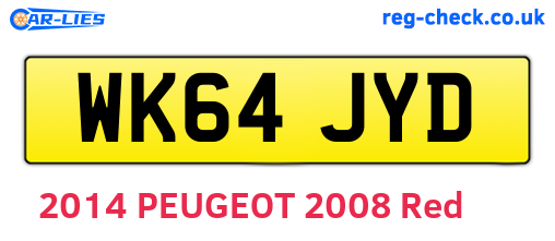 WK64JYD are the vehicle registration plates.