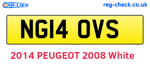 NG14OVS are the vehicle registration plates.