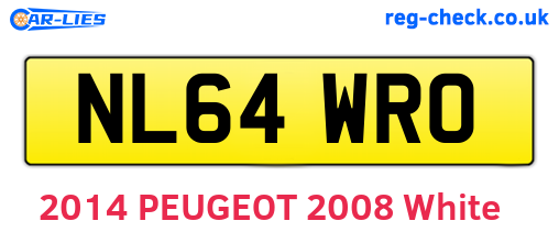NL64WRO are the vehicle registration plates.