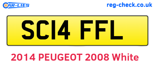 SC14FFL are the vehicle registration plates.
