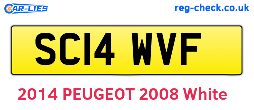 SC14WVF are the vehicle registration plates.