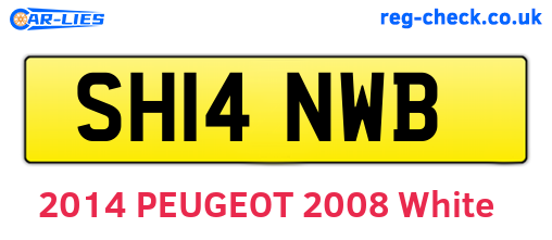 SH14NWB are the vehicle registration plates.