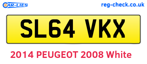 SL64VKX are the vehicle registration plates.