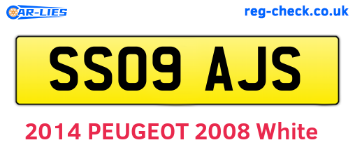 SS09AJS are the vehicle registration plates.