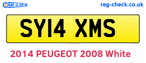 SY14XMS are the vehicle registration plates.