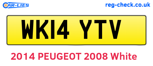 WK14YTV are the vehicle registration plates.