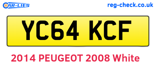 YC64KCF are the vehicle registration plates.