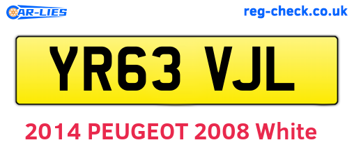 YR63VJL are the vehicle registration plates.
