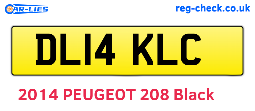 DL14KLC are the vehicle registration plates.