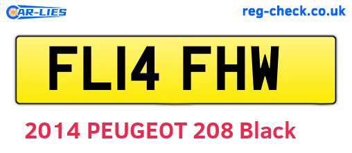 FL14FHW are the vehicle registration plates.
