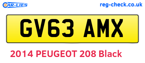 GV63AMX are the vehicle registration plates.